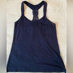 Converse One Star navy blue Racerback Tank Top SMALL Sleeveless